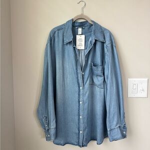 XXL-H&M Lyocell Denim Shirt NWT